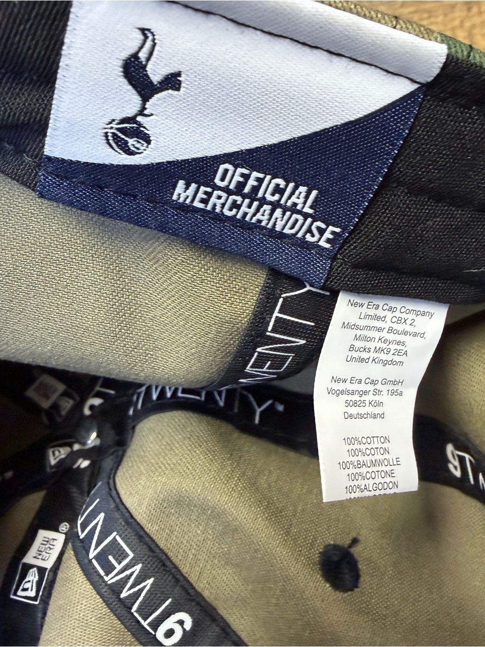 NEW Tottenham Hotspur New Era 9twenty Camo Adjustable Hat Camouflage - Picture 11 of 14
